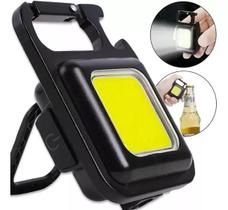 Mini Lanterna Led Portátil/USB Recarregável Iuminação 3 Modos e Luz Lanternas, Chaveiro e Abridor de Garrafa K17-3