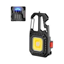 Mini Lanterna LED Recarregável com Chaveiro - Imã de Alta Potência e Chave de Fenda Mini Lanterna LED Recarregável com Chaveiro - Imã de Alta Potência e Chave de Fenda