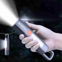 Mini Lanterna Led Recarregável Com Gancho Camping USB Mini Lanterna Led Recarregável Com Gancho Camping USB