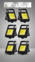 Mini Lanterna LED Recarregável Portátil 6 Peças Mini Lanterna LED Recarregável Portátil 6 Peças