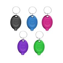 Mini Lanterna LED Super Brilhante Para Chaveiro, Pacote Com 5, 12 Lumens, Portátil, Alimentada Por