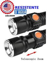 Mini Lanterna Led T6 Profissional Recarregável Usb- Resistente a Agua