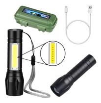 Mini Lanterna Led Tática Recarregável Usb - SGB Modas e Variedades