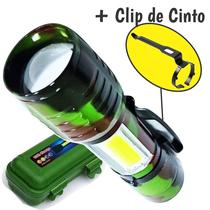 Mini Lanterna Portátil 3 Modos Led E Zoom Recarregável USB