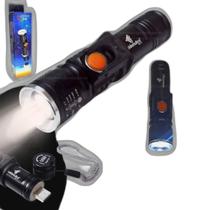 Mini Lanterna Portátil Usb Zoom Longo Alcance Resistente
