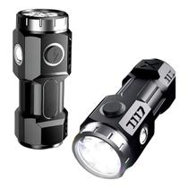 Mini Lanterna Tática LED Recarregável Portátil com Imã