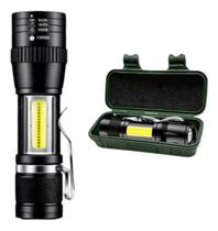 Mini Lanterna Tática LED Recarregável USB LEY-1713 LEHMOX