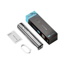 Mini Lanterna Tática LED Ultra Brilhante 400lm - Power Bank com 3 Modos e Cabo USB