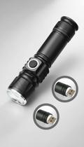 Mini Lanterna Tática LED USB Zoom 3 Modos Mini Lanterna Tática LED USB Zoom 3 Modos
