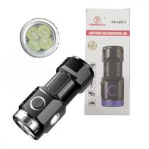 Mini Lanterna Tática Portátil Recarregável com Imã Kapbom KA-L6972 Mini Lanterna Tática Portátil Recarregável com Imã Kapbom KA-L6972