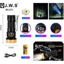 Mini Lanterna Tática Potente JWS Original 7 LEDs V3 Recarregável USB-C Alta Intensidade Compacta Alumínio PWS-675 Mini Lanterna Tática Potente JWS Original 7 LEDs V3 Recarregável USB-C Alta Intensidade Compacta Alumínio PWS-675