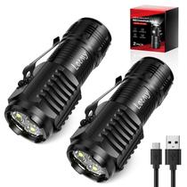 Mini lanternas recarregáveis LETMY com base magnética, pacote com 2