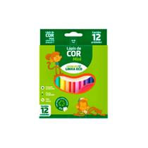 Mini lápis de cor Leo e Leo sextavado com 12 cores Mini lápis de cor Leo e Leo sextavado com 12 cores