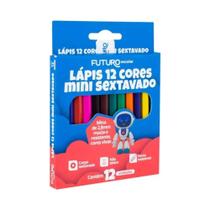 Mini Lápis De Cor Sextavado C/12 Cores 92203 FUTURO