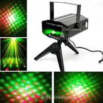 Mini Laser Holográfico Led Strobo Pisca Coração Ritmo Dj LK173A - Luatek DP