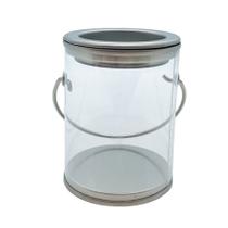 Mini Lata com Alça e Tampa Prateada - 7x5cm - 10 unidades - Rizzo