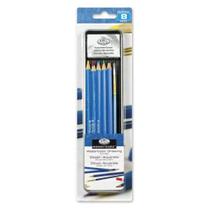 Mini Lata com Lápis Aquarelável para Desenho Royal & Langnickel 8 Peças - Rset-art2608