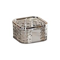 Mini lata de lixo de mesa com tampa de prensa de luxo de plástico 150g