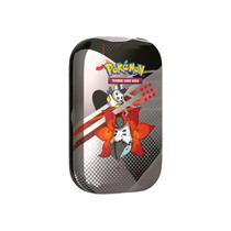 Mini Lata Pokemon Raio Preto e Fogo Branco De Volcarona e Emolga