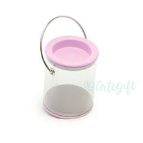 Mini Lata Tinta Rosa - 4 x 7cm - 6un - Artegift - Rizzo Mini Lata Tinta Rosa - 4 x 7cm - 6un - Artegift - Rizzo