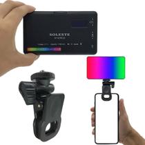 Mini Led Soleste W140 com Clipe Universal para Celular, Notebook e Tablet com Rosca 1/4"