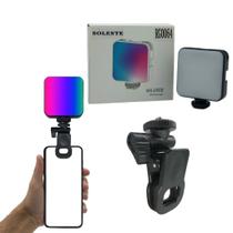 Mini Led Soleste W64 com Clipe Universal para Celular, Notebook e Tablet com Rosca 1/4 L Mini Led Soleste W64 com Clipe Universal para Celular, Notebook e Tablet com Rosca 1/4 L