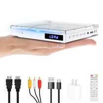 Mini Leitor de DVD Portátil com HDMI e RCA - Suporte a Todas as Regiões (NTSC/PAL) até 1080p