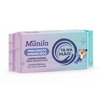 Mini Lenço Umedecido Munila Tá na Mão Limpeza Rápida 8 Unidades
