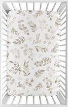 Mini lençol de berço Sweet Jojo Designs Boho Botanical Leaf