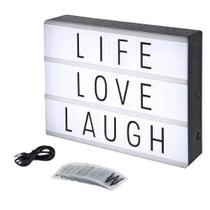 Mini Letreiro Quadro Led Light Box Cinema 96 Letras Numero Mini Letreiro Quadro Led Light Box Cinema 96 Letras Numero
