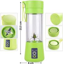 Mini Liquidificador Garrafa Portátil Mixer Juice Para Shake USB Recarregável 6 Lâminas Cup