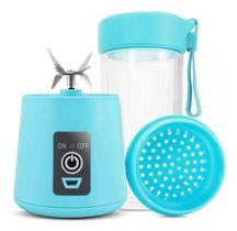 Mini Liquidificador Hm-03 Portátil Recarregável Usb Azul Mini Liquidificador Hm-03 Portátil Recarregável Usb Azul