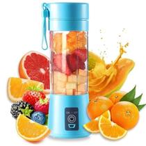 Mini Liquidificador Portátil 6 Lâminas USB Recarregável 380ml Shake Blender para Smoothies, Vitaminas, Sucos e Baby Food