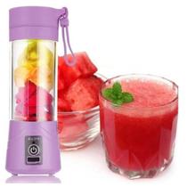 Mini Liquidificador portatil B6 Laminas Mixer Juicer Cup para Sucos Shake Vitamin - Lilas - Lelongup Mini Liquidificador portatil B6 Laminas Mixer Juicer Cup para Sucos Shake Vitamin - Lilas - Lelongup
