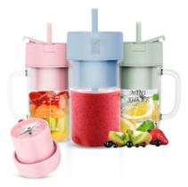 Mini Liquidificador Portátil Copo Recarregável Mixer Usb Mini Liquidificador Portátil Copo Recarregável Mixer Usb