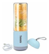 Mini Liquidificador Portátil Em Vidro 6 Lâminas Gelo Sucos