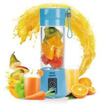 Mini Liquidificador Portátil Juice Azul Bivolt Mini Liquidificador Portátil Juice Azul Bivolt