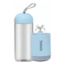 Mini Liquidificador Portátil Mixer Copo Vidro 6 Lâminas Tomate MAZ-007 CORES Mini Liquidificador Portátil Mixer Copo Vidro 6 Lâminas Tomate MAZ-007 CORES