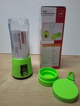 Mini Liquidificador Portátil Recarregável 380ml Azul/Verde
