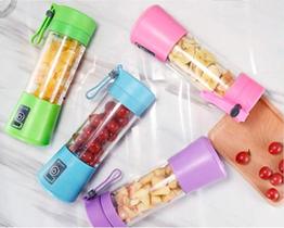 Mini Liquidificador Portátil Recarregável 6 Lâminas Azul + NF Mini Liquidificador Portátil Recarregável 6 Lâminas Azul + NF