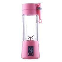 Mini Liquidificador Portátil Recarregável 6 Lâminas Rosa Mini Liquidificador Portátil Recarregável 6 Lâminas Rosa
