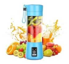 Mini Liquidificador Portátil Recarregável Mixer Usb Academia Cor Azul Mini Liquidificador Portátil Recarregável Mixer Usb Academia Cor Azul