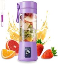 Mini Liquidificador Portátil Recarregável USB com Copo Ideal para Sucos, Shakes, Vitaminas e Mais!
