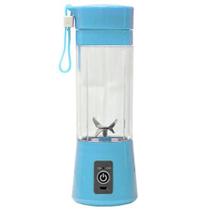 Mini Liquidificador Portátil Shake Juice Cup e Cabo Usb Azul