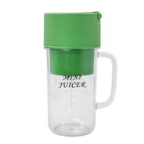 Mini Liquidificador Portátil Shake Suco Juice Cup Caneca Cabo USB Verde