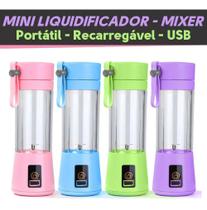 Mini Liquidificador Portátil Shake Take Cup Recarregavel Usb