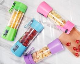 Mini Liquidificador Portátil Usb 380Ml Mixer Shaker Azul Mini Liquidificador Portátil Usb 380Ml Mixer Shaker Azul