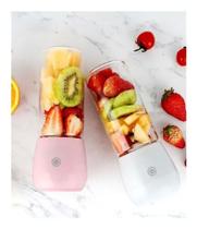 Mini Liquidificador Portátil Vidro 6 Lâminas Suco Gelo Mini Liquidificador Portátil Vidro 6 Lâminas Suco Gelo