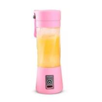 Mini Liquidificador Rosa Mixer Juice Cup Portatil 380Ml Usb