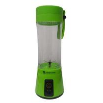 Mini Liquidificador sem fio portátil a bateria recarregável copo 380 ml resistente